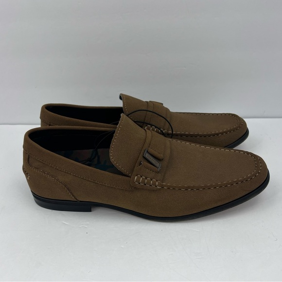 REACTION KENNETH COLE BROWN MENS LOAFERS, MAN MADE MATERIAL, SIZE 11 - Picture 5 of 11